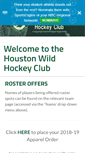 Mobile Screenshot of houstonwildhockey.com